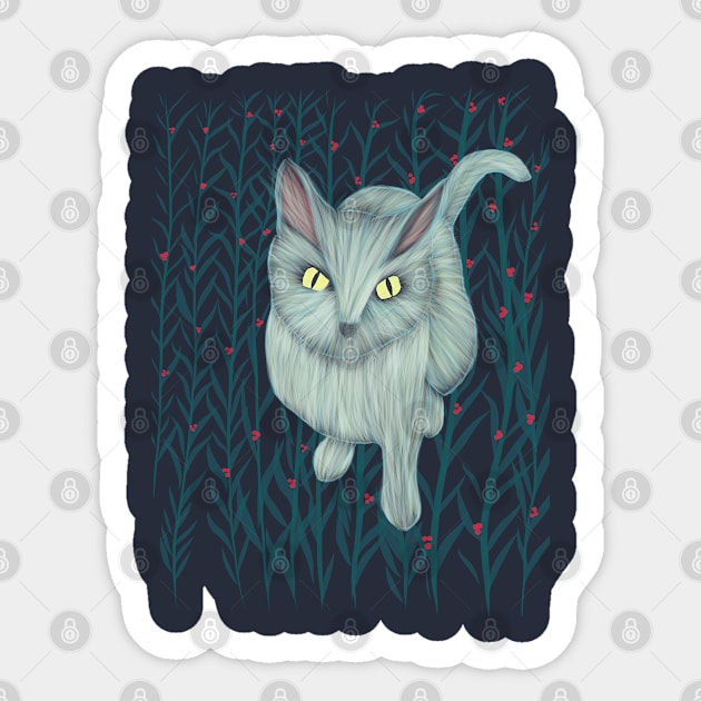 Gray Cat Sticker by Ferith12